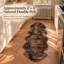 Runner Munn Sheepskin 2' x 6' Area Rug in Chocolate