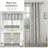 Kitchen Curtain Floral Tier Linen Short Pinstripe Cafe for Living Room Bathroom Julia Farmhouse Rustic Curtains Rod Pocket 2 Panels-866193569-866193570