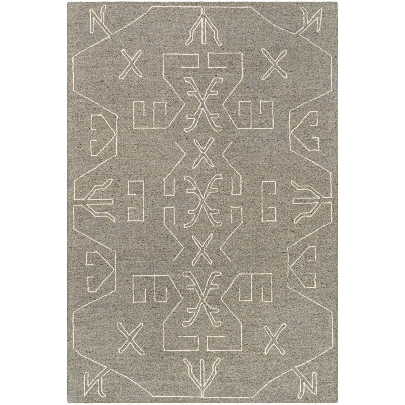 Demie Wool Southwestern Indoor Rug, Rectangle 8'10" x 12'
