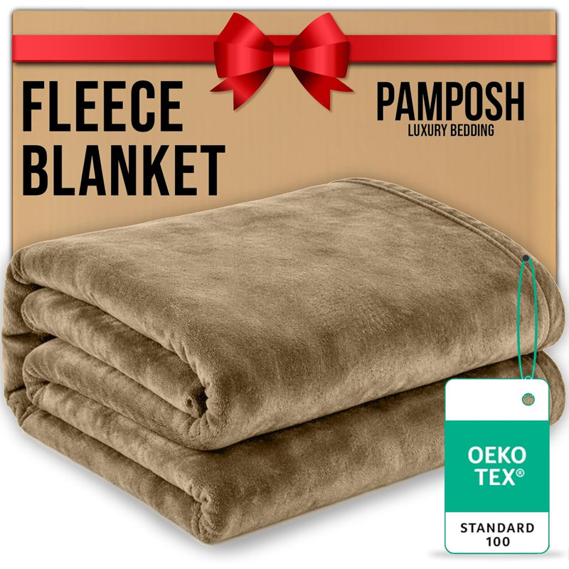 Premium Super Soft Flannel Fleece Blanket – Lightweight, Easy-Care Microfiber Throw for Bed, Sofa, Camping & Travel