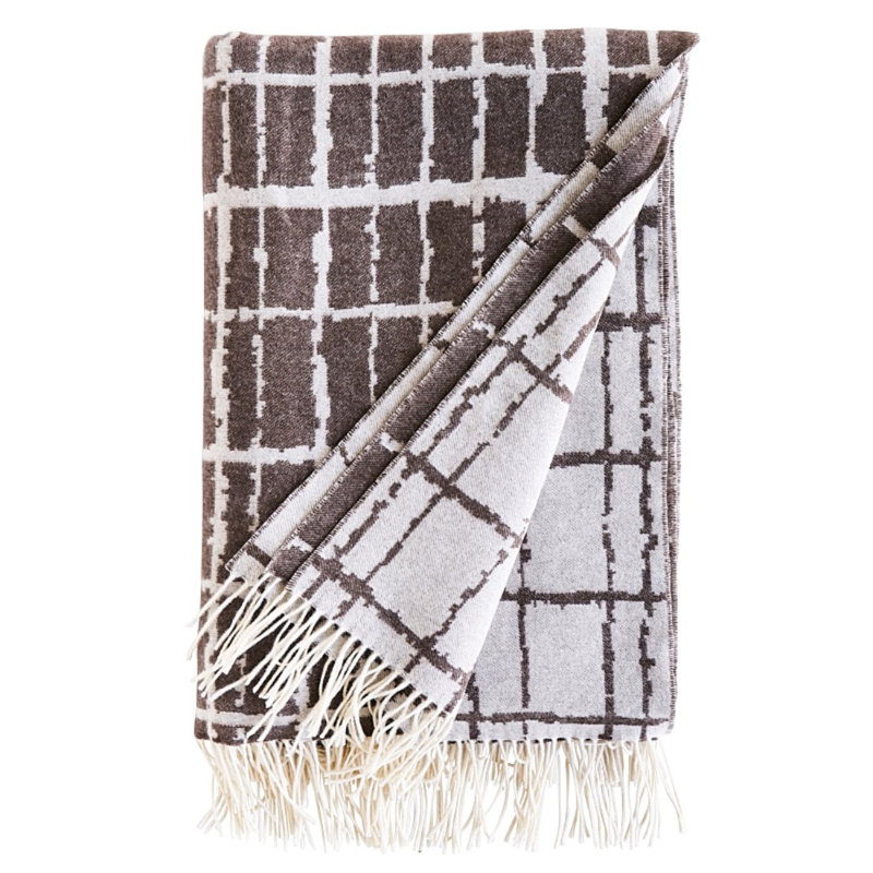 Plaid Throw, Brown
