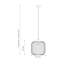 Dania 1 - Light Brushed Silver Caged Pendant
