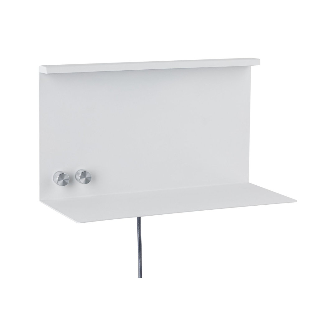 1 - Light LED Dimmable Plug-in White Flush Mounted Sconce