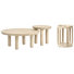 Table gigogne à roulettes avec table tambour