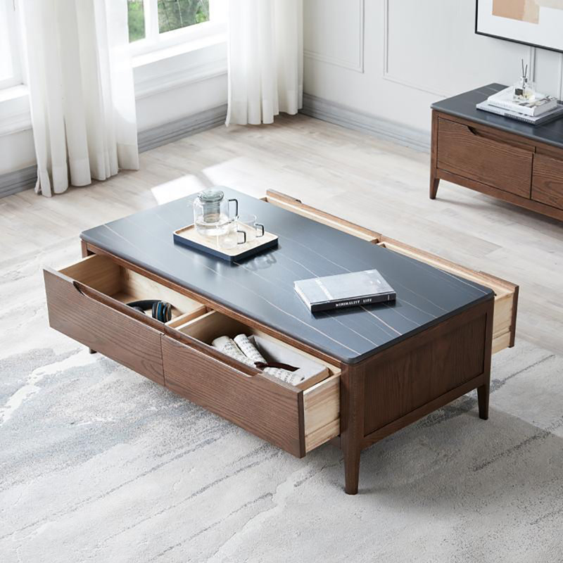 Table basse moderne simple, H 16,5 po x L 39,4 po x l 19,7 po