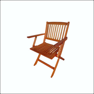 Foldable Patio Dining Chair Set with Folding Design (Set of 4)