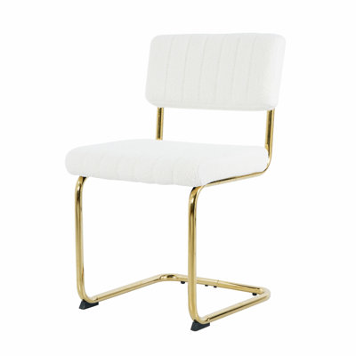 Upholstered Counter Stool with Metal Frame
