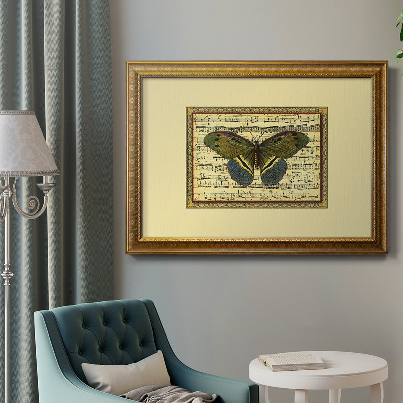 Butterfly Harmony II - cadre photo, impression sur toile, H 18 po x l 27 po x P 2,5 po