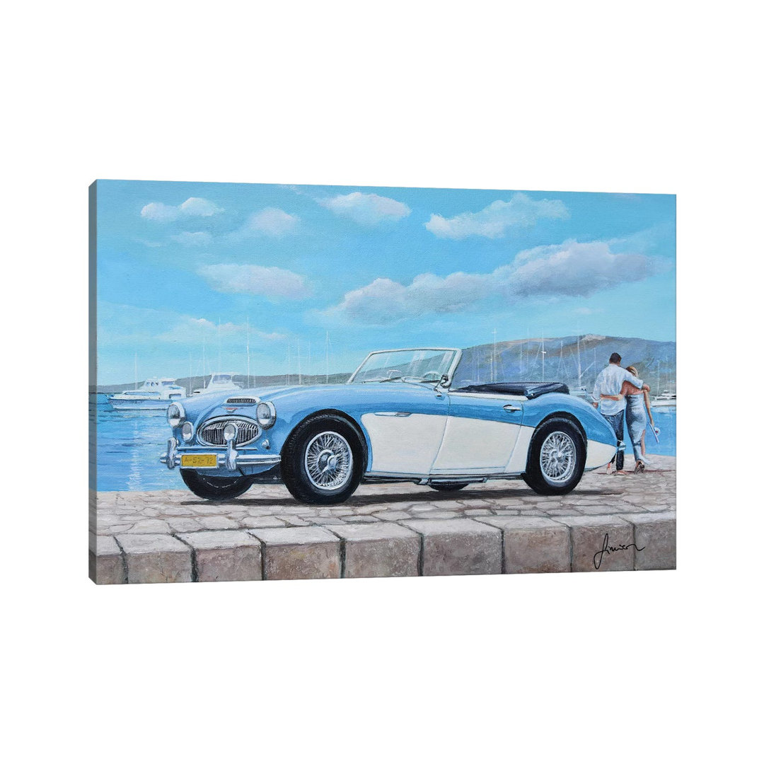 1952-1967 Austin Healey by Sinisa Saratlic - Wrapped Canvas Painting
