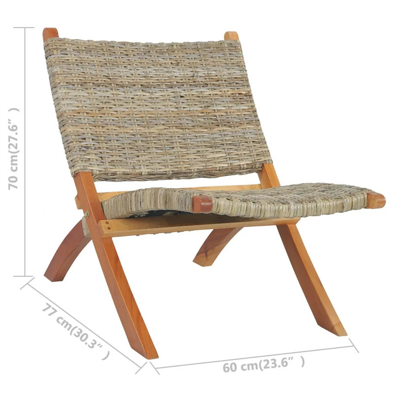 Salmon Relaxing Chair, Brown, Beige