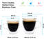 4,7 pi Tasses à espresso en verre double oz