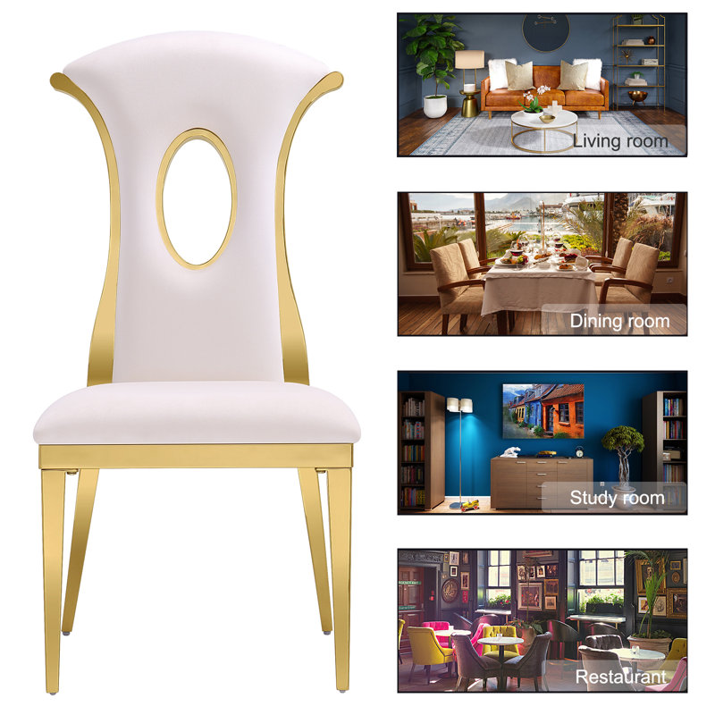Chaise d'appoint Kipten, Blanc