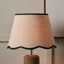 Empire Cotton Blend Lamp Shade ( Uno ) in Black and Cream-1700972470