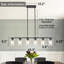 Luminaire linéaire pour îlot de cuisine 6 lumières Barrile