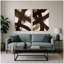 Ensemble d'art mural sur toile brun 2 pièces par Amy Lighthall-588200029
