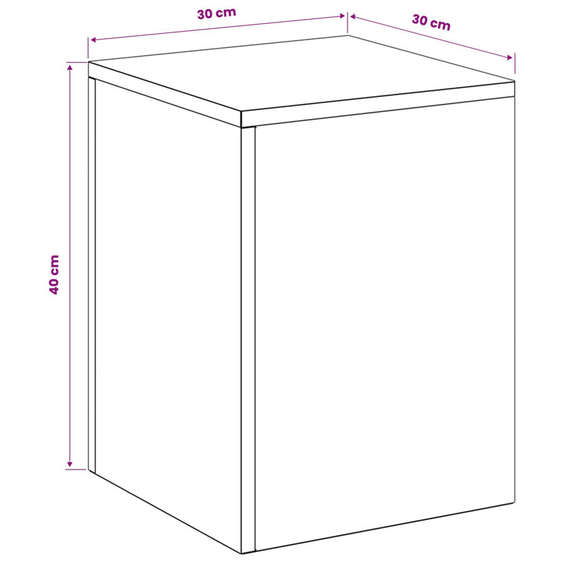 Plant Stand - Set of 2, 40cm H x 30cm L x 30cm D