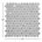 12" x 12" Hexagon Recycled Glass Floor & Wall Mosaic Tile-90069370