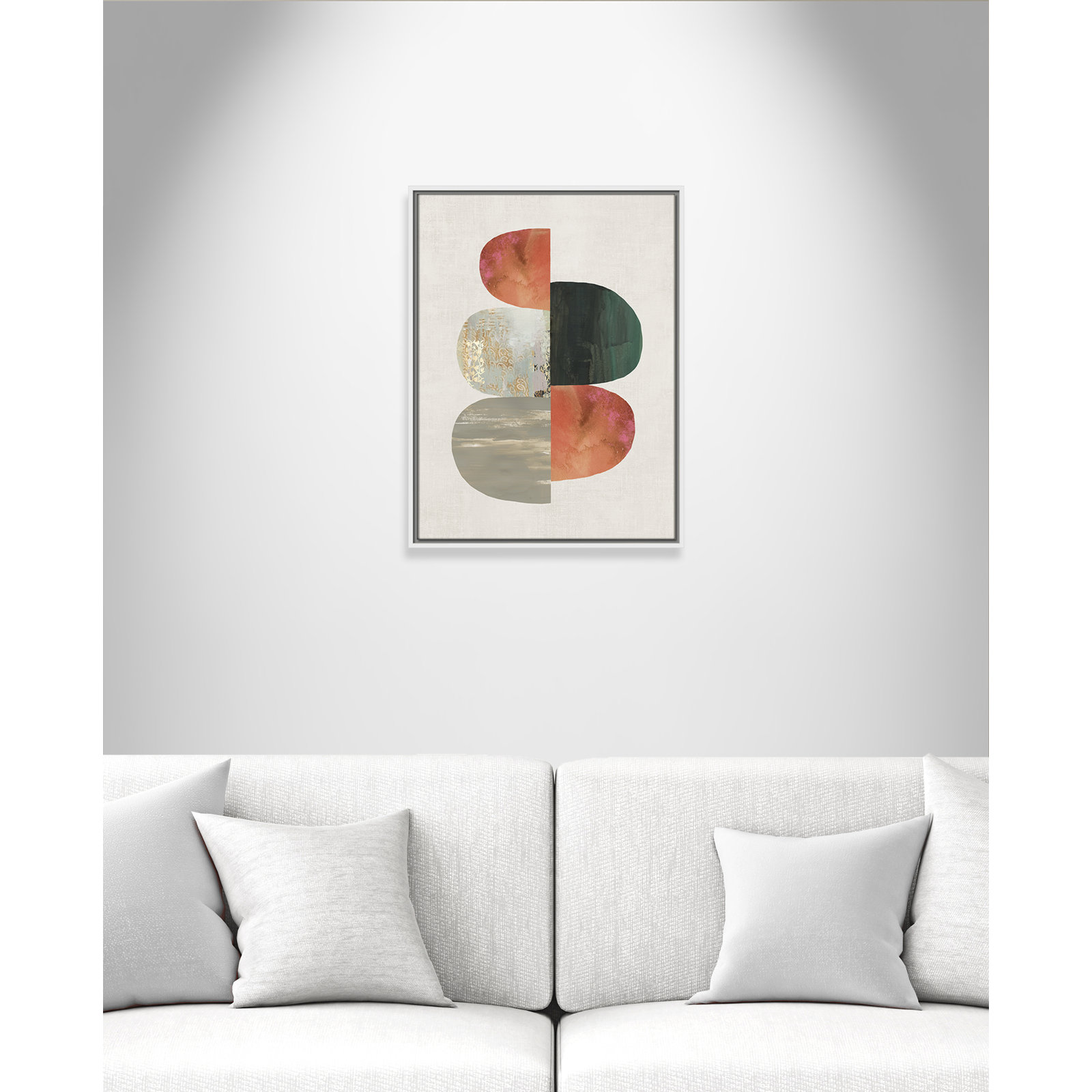 Evolving Energy II by Tom Reeves - Print, Framed Canvas, 25.5" H x 19.5" W, White