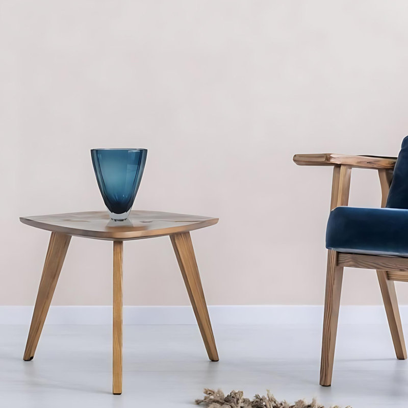 Vase de table Minimalist Kaltman, H 10 po x l 6 po x L 6 po, Bleu