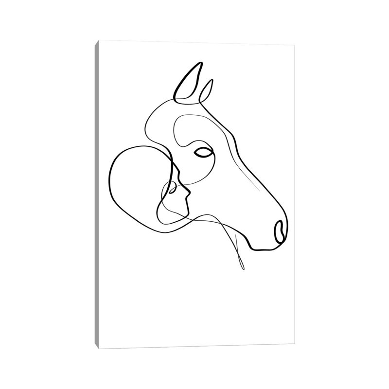 «Steady Hearts» par Dane Khy - reproduction de dessin sur toile tendue, H 12 po x l 8 po x P 0,75 po