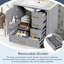Meuble-lavabo moderne avec lavabo en céramique-967370746