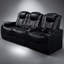 Fauteuil inclinable électrique 93,3 pouces 3 PC avec nappa de grain supérieur, relaxation entièrement réglable, charge intelligente, éclairage à DEL RVB dynamique, CAFÉ-1325854979