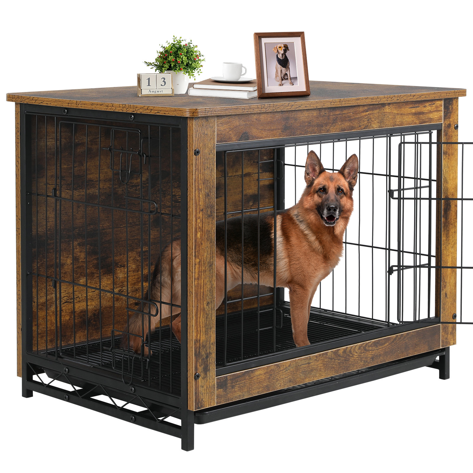 Tucker Murphy Pet™ Dog Crate Furniture, Side End Table, Mordern Kennel