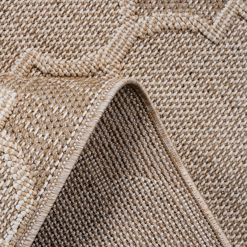 Cream Trellis 5x7 Family Room Rug - Stain , Non-shedding, & Pet-, Easy To Clean, Ideal For High-traffic Areas