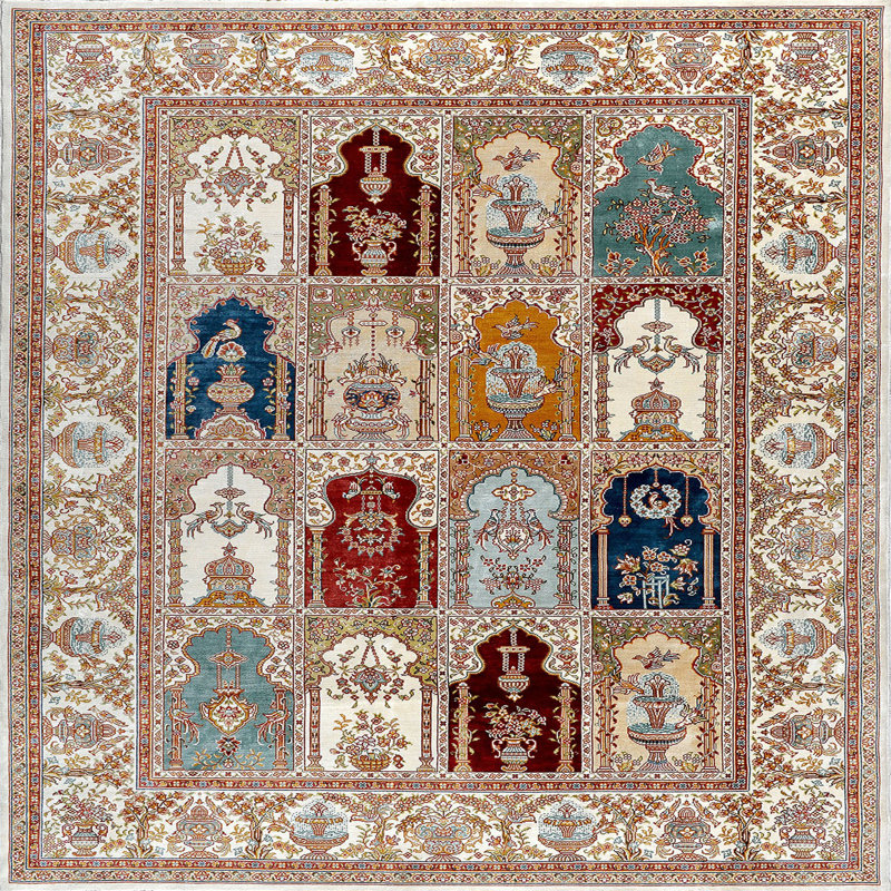 Stylish Woven Carpet, 31.5 x 47.2 inches | 100% Polyester, Pile Height: 0.04 inches, Total Height: 0.31 inches | Antibacterial, Non-Slip PVC Felt Underside | Machine Washable, Perfect for Living Room & Bedroom Decor