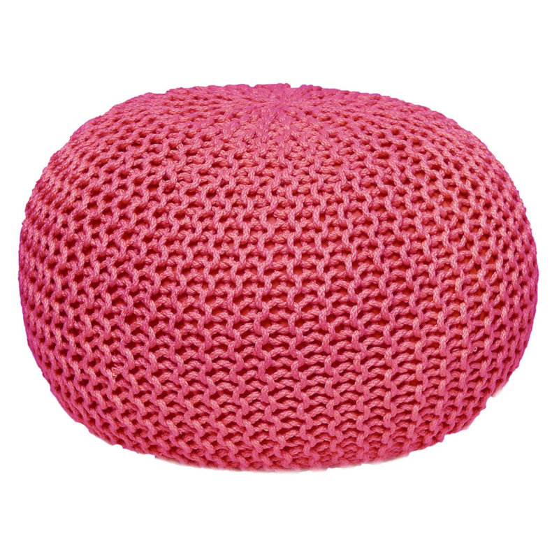 Iyana 55cm Wide Pouf Ottoman, Pink