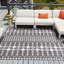 Tapis intérieur / extérieur gris anthracite Traliccio-290627926