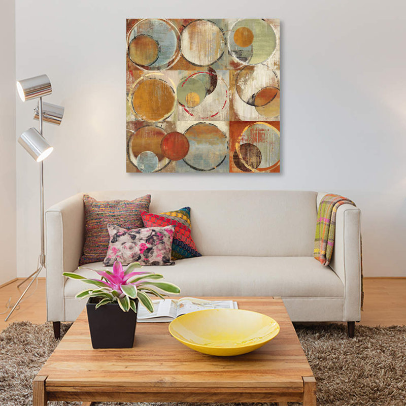 «Lustre III», reproduction sur toile, H 18 po x l 18 po x P 1,5 po, Pas de tapis, Papier beaux-arts encadré noir