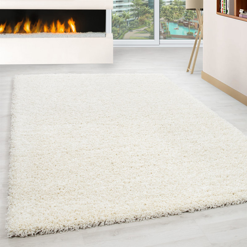 Tapis uni en polypropylène tissé à la machine Dollicia, Rectangle 3 pi 3 po x 6 pi 7 po