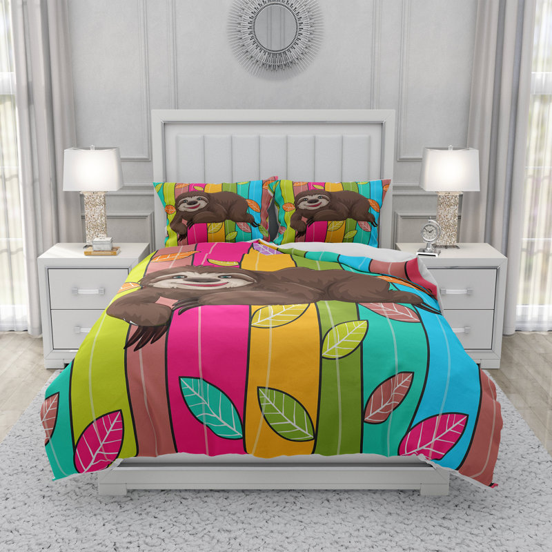 Ensemble de housse de couette , Housse de couette simple et 2 taies décoratives