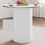 Round Pedestal Dining Table with 4 Stools-1059758689