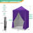 5 Ft. W x 5 Ft. D Outdoor Pop Up Steel Canopy Portable Tent with 4 Sidewalls-110567910