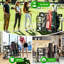 Heavy-Duty Golf Bag Organizer with Lockable Wheels