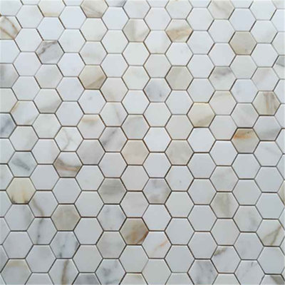 Calacatta 12" x 10" Marble Mosaic Tile