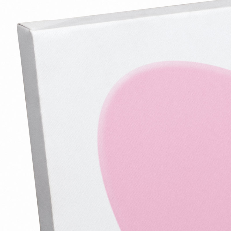 « be mine de bonbons cœur »-impression sur toile tendue, H 16 po x l 16 po x P 1,25 po