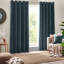 Heavy Chenille Room Darkening Eyelet Curtains-91668124-91668136
