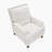 Zinca 30" Traditional Textured Fabric Push Back Reclining Chair with Sophisticated Nailhead Trim & Exposed Wood Feet