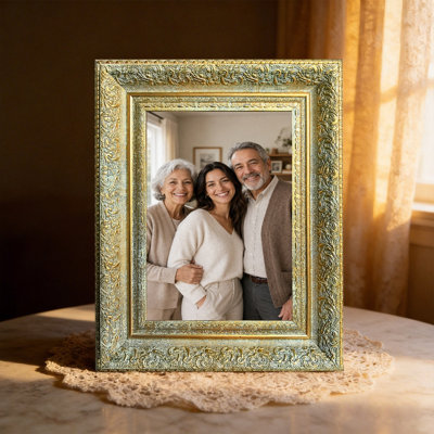 11" x 14" Antique Gold-3PCS Classic Home Photo Frame for Wall or Tabletop