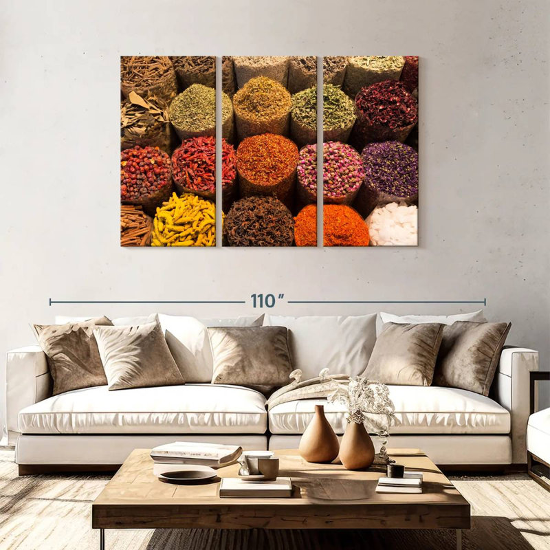Yarlin Spice Baskets, 48" H x 74" W
