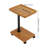 Side Table C-Shaped Height Adjustment End Table Desk With Wheels For Couch Sofa-766164082