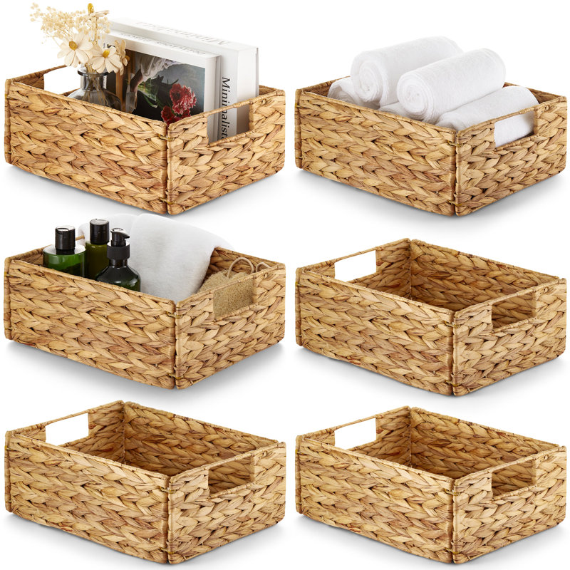 Ensemble de 4 paniers de rangement Water Hyacinth