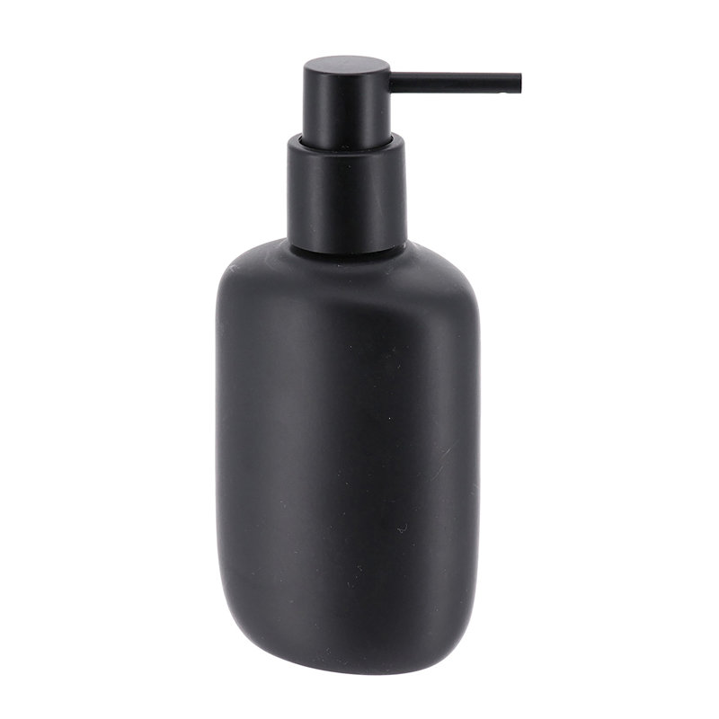 Distributeur de savon ovale noir, Noir
