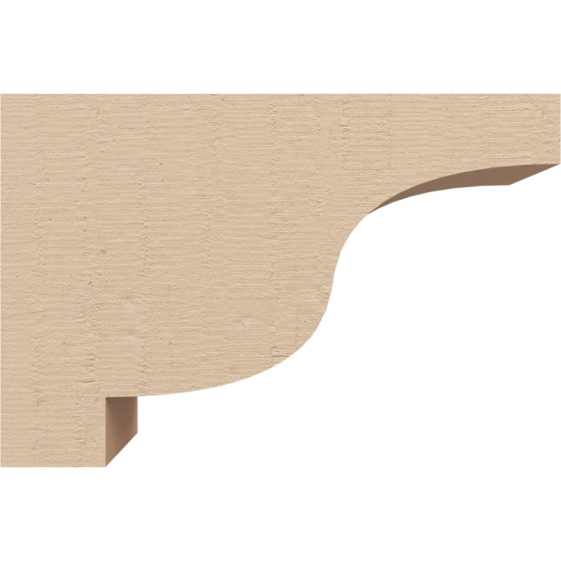 Bois de cèdre brut Newport, grain de bois TimberThane, brun clair apprêté, H 4 po x l 2 po x P 6 po