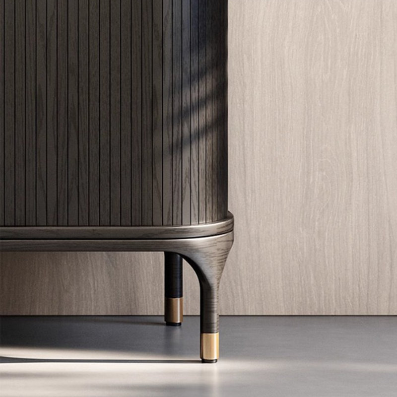Armoire de rangement simple et moderne en rotin