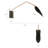 1-Light Black&Gold Swing Arm