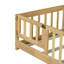 Lit simple au sol avec clôture et porte, lit en bois d'hévéa avec garde-corps de sécurité-2124208084-2124208090